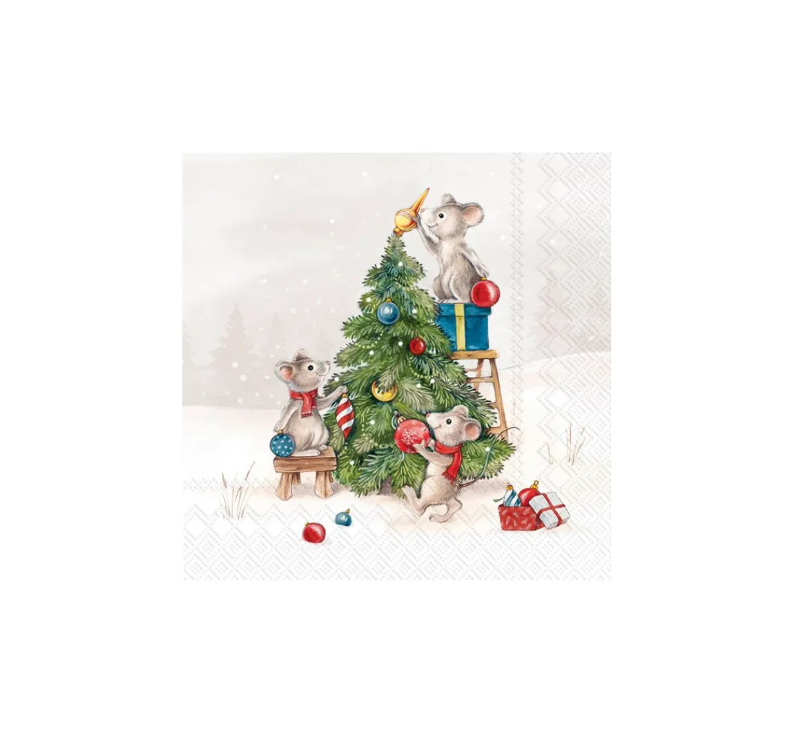 Clearance IHR Serviette "Baum schmücken"