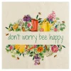 Outlet HOME FASHION Serviette "Be Happy"