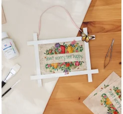Outlet HOME FASHION Serviette "Be Happy"