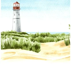 Clearance Paper+Design Serviette "Beach Lighthouse"