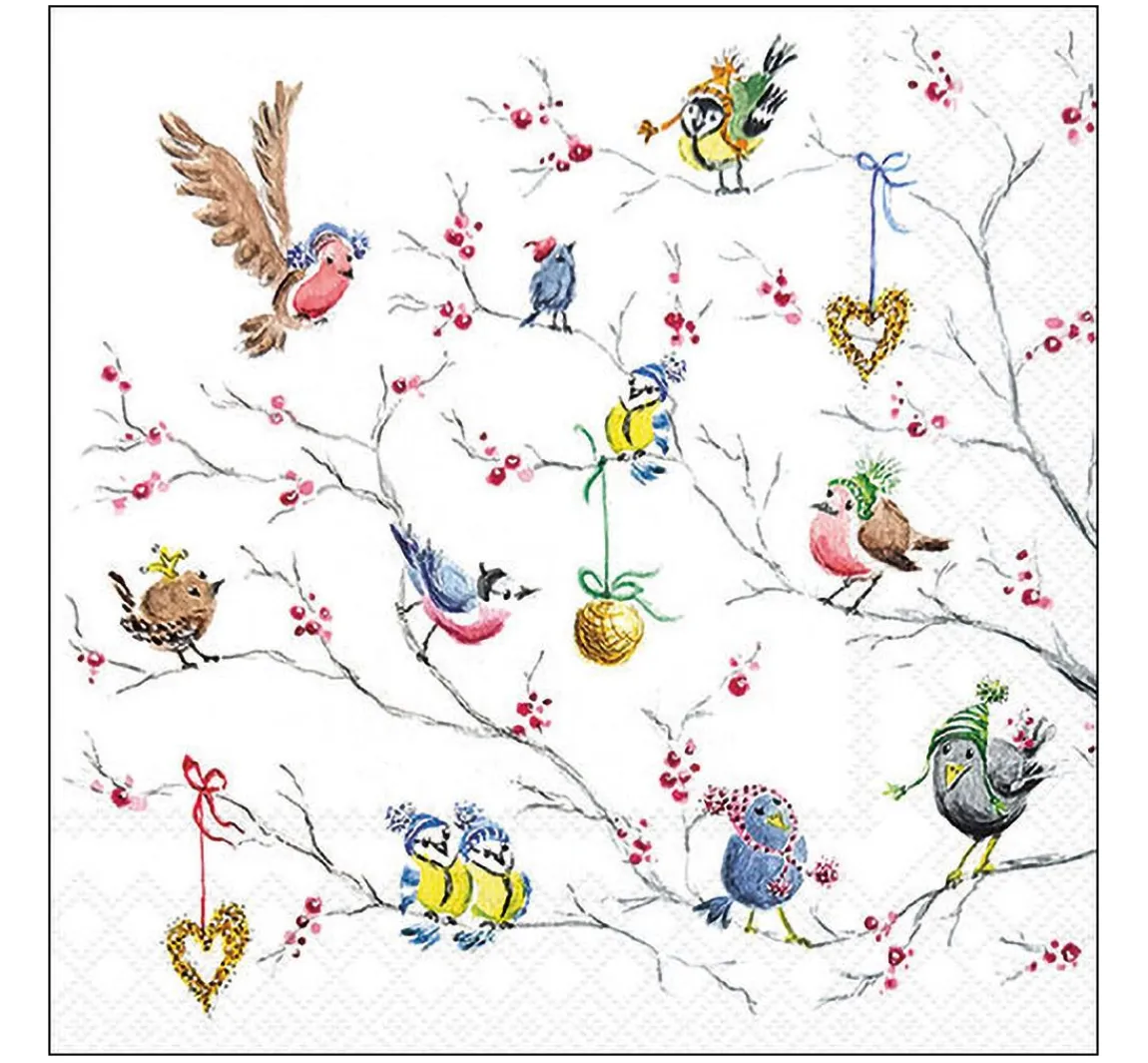Discount Ambiente Serviette "Birds In Tree"