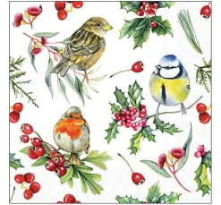 Outlet Ambiente Serviette "Birds in Winter"