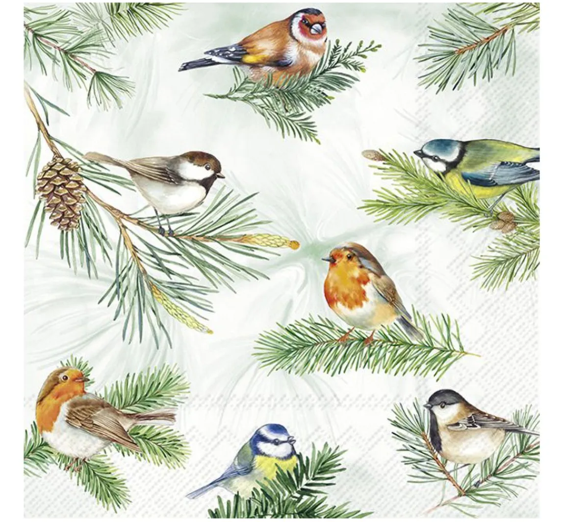 Clearance IHR Serviette "Birds on Branch"