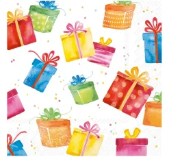 IHR Serviette "Birthday Presents"