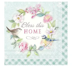 Hot IHR Serviette "Bless this home"