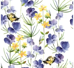 Best Paper+Design Serviette "Blue Blossoms"