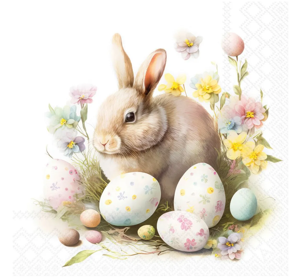 Sale Ambiente Serviette "Bunny and Eggs"