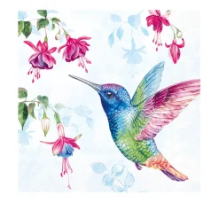 New IHR Serviette "Bunter Kolibri"