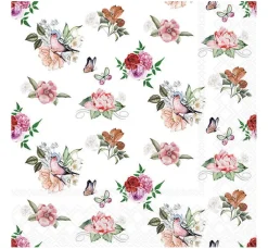 New Ambiente Serviette "Charlotte white"