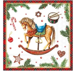 Ambiente Serviette "Classic Rocking Horse"
