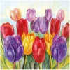 Outlet Ambiente Serviette "Colourful Tulips"