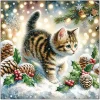 Sale Ambiente Serviette "Cute Cat In The Snow"