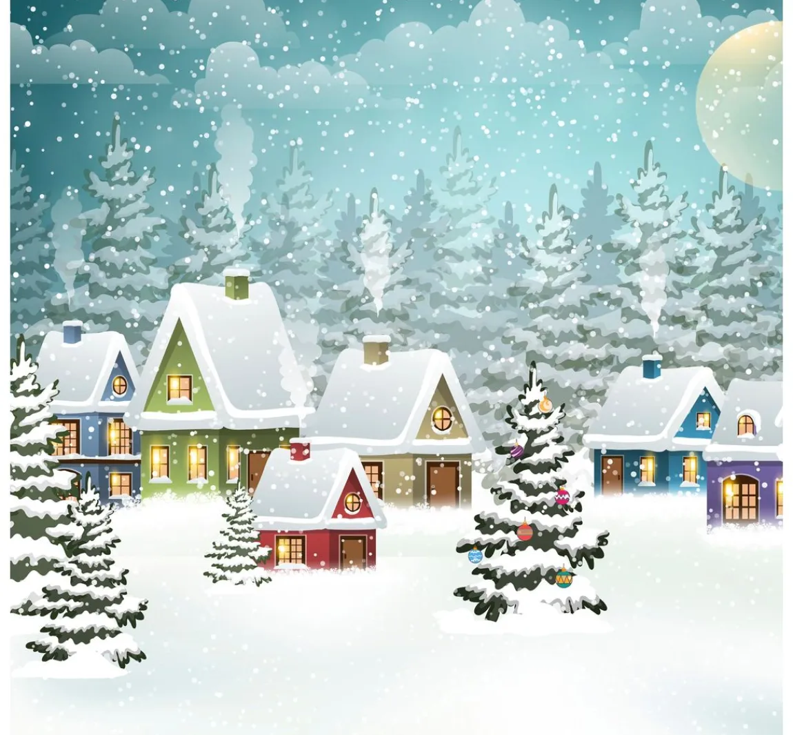 Sale Paper+Design Serviette "Dorf im Schnee"