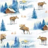 New IHR Serviette "Elche im Winter"