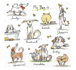 Outlet IHR Serviette "Emotion Dogs"