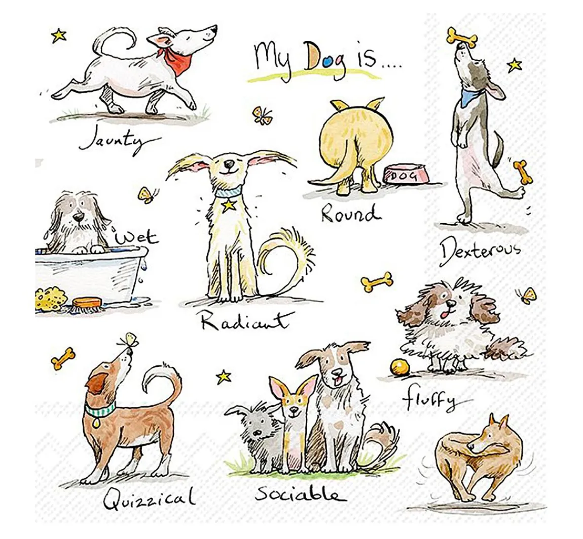 Outlet IHR Serviette "Emotion Dogs"