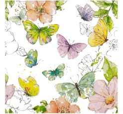 Hot HOME FASHION Serviette "Enchanted Butterflies"