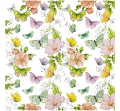 Hot HOME FASHION Serviette "Enchanted Butterflies"