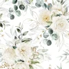 Outlet Ambiente Serviette "Eucalyptus and Roses"
