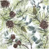 HOME FASHION Serviette "Eucalyptus and Pine"