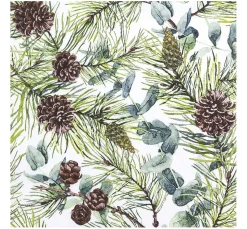 HOME FASHION Serviette "Eucalyptus and Pine"