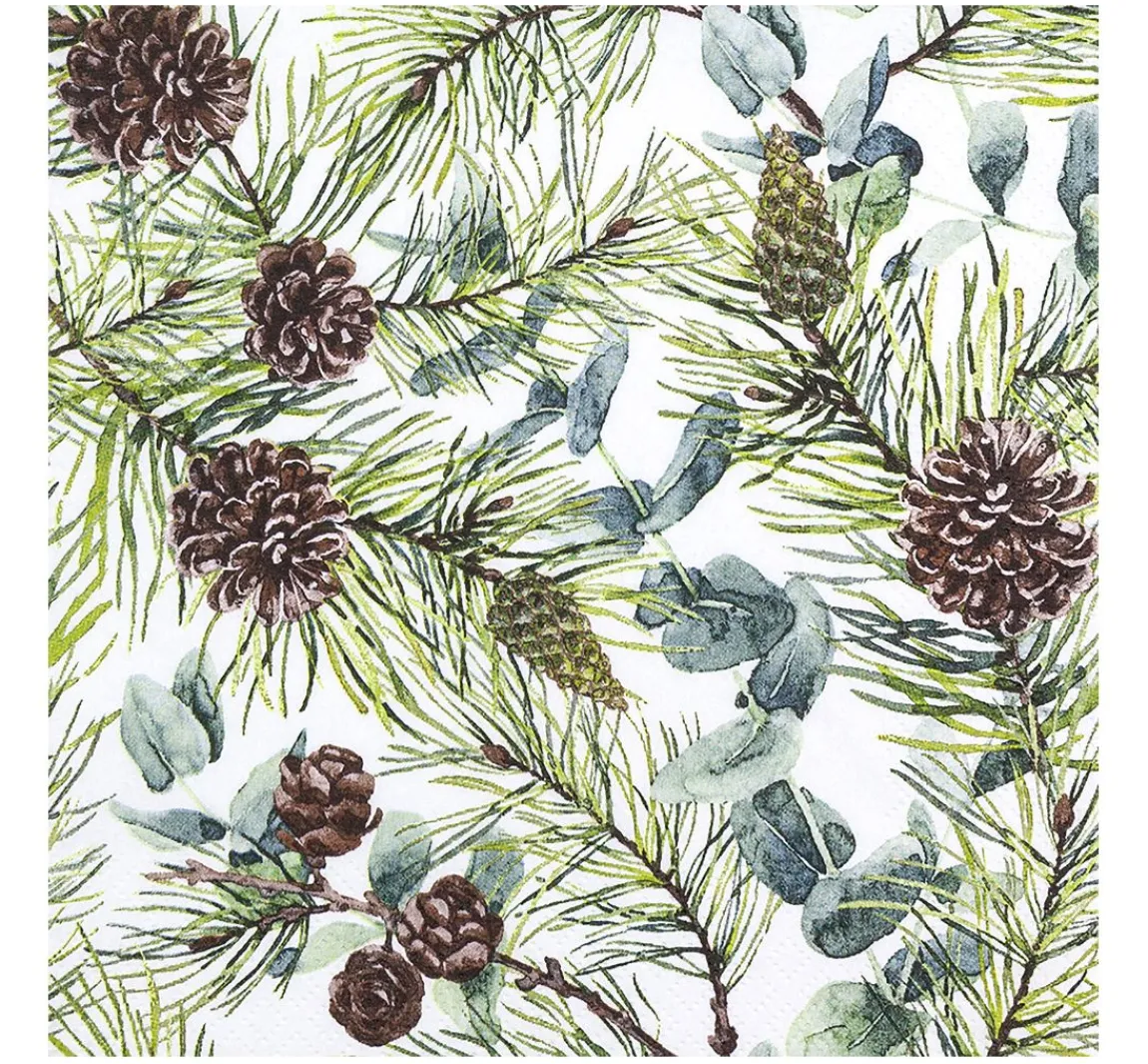 HOME FASHION Serviette "Eucalyptus and Pine"