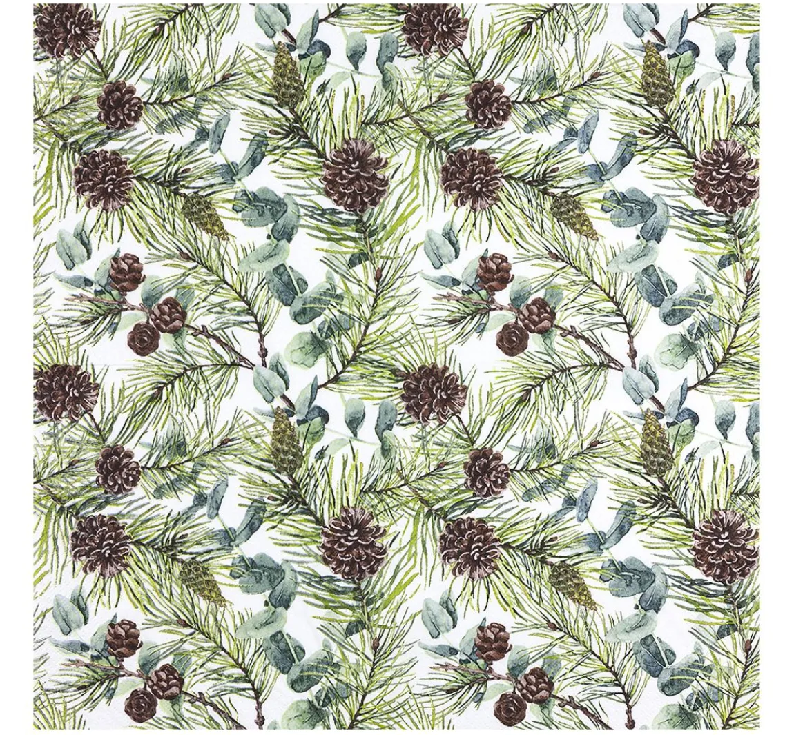 HOME FASHION Serviette "Eucalyptus and Pine"