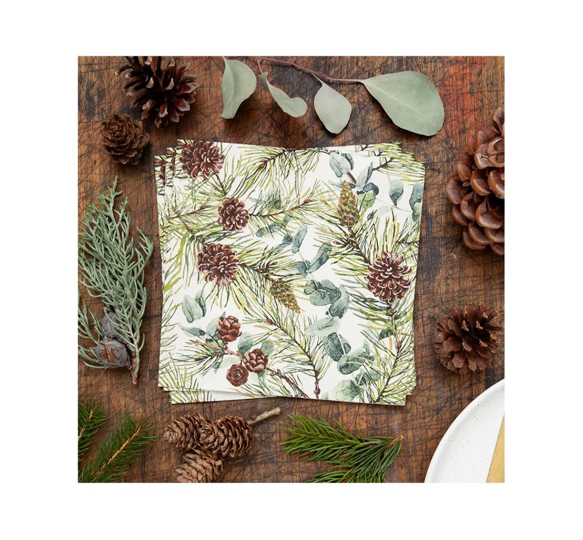 HOME FASHION Serviette "Eucalyptus and Pine"