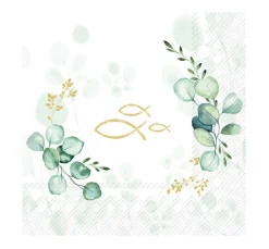 New IHR Serviette "Eucalyptus Fish"