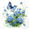Outlet Ambiente Serviette "Forget me Not"