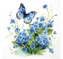 Outlet Ambiente Serviette "Forget me Not"