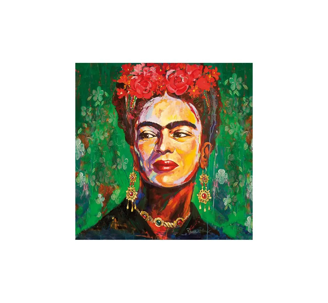 Discount Ambiente Serviette "Frau mit Blumenkranz"