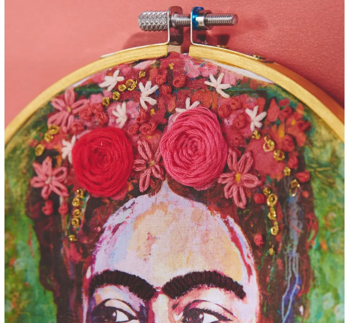 Discount Ambiente Serviette "Frau mit Blumenkranz"