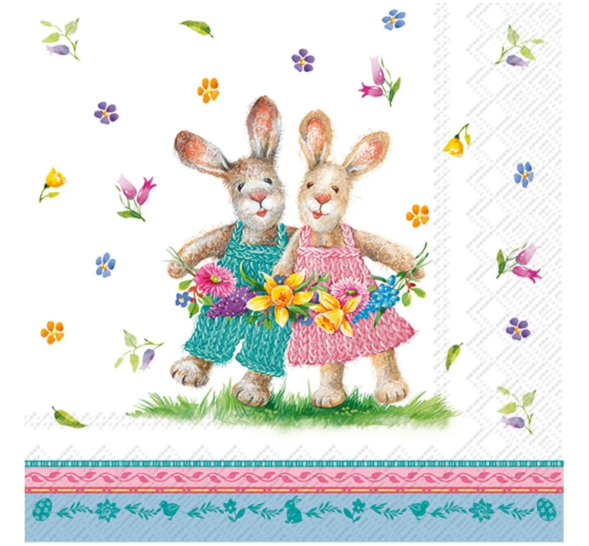 Clearance IHR Serviette "Frühlingstanz"