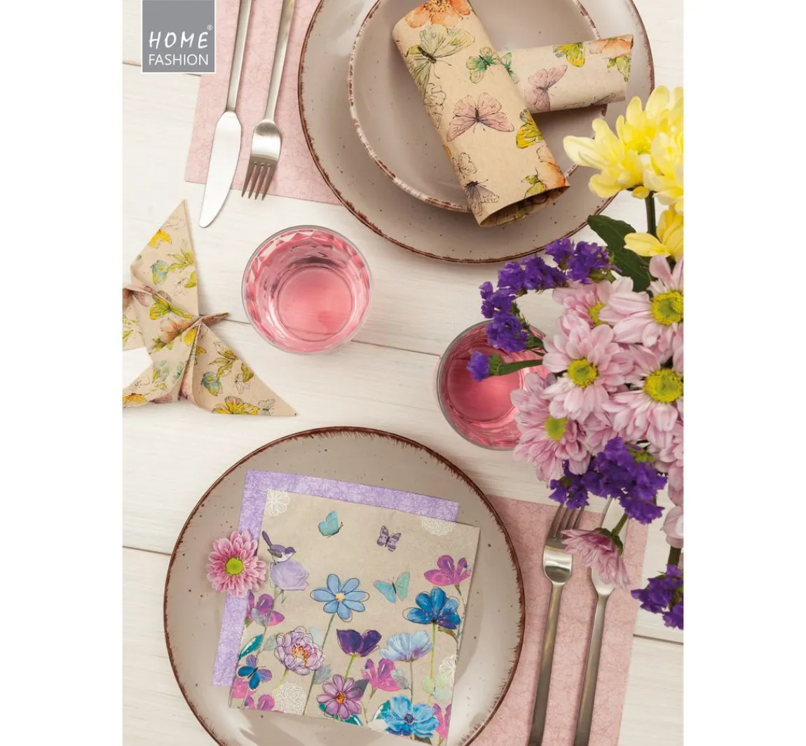 Online HOME FASHION Serviette "Frühlingstreffen"
