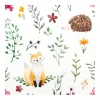 HOME FASHION Serviette "Fuchs und Igel"