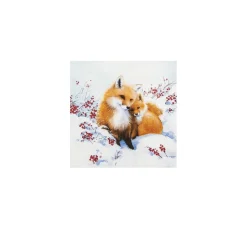 HOME FASHION Serviette "Fuchsfamilie"