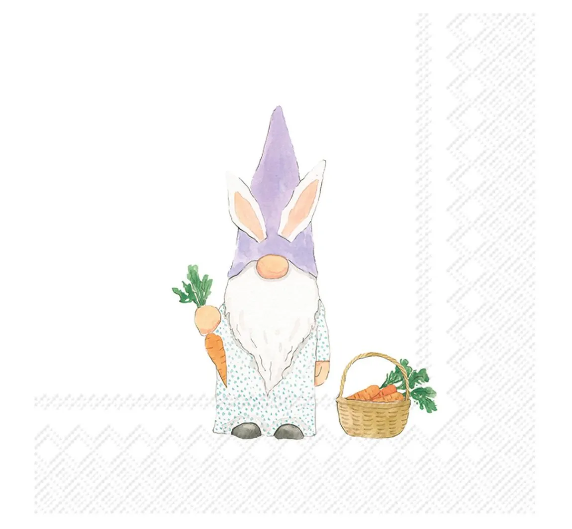New IHR Serviette "Garten Gnom"
