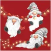 Clearance Ambiente Serviette "Gnomes On The Light Chain"