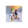 Sale Ambiente Serviette "Good Night Snowmen"