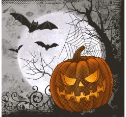 Hot Paper+Design Serviette "Halloween Time"