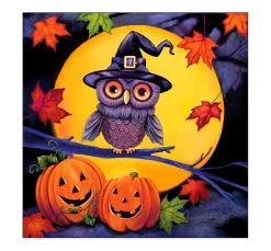Hot Ambiente Serviette "Helloween Eule"