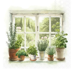 Hot IHR Serviette "Homegrown Herbs"