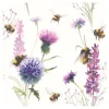Ambiente Serviette "Hummeln und Blumen"