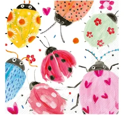 Best IHR Serviette "Joyful Ladybugs"