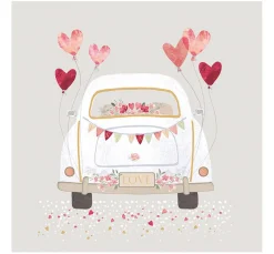 Online Ambiente Serviette "Just Married Car"