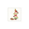 Hot HOME FASHION Serviette "Katze und Geschenke"
