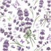 Sale HOME FASHION Serviette "Lavender Love"