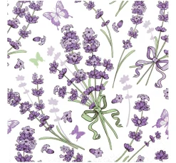 Sale HOME FASHION Serviette "Lavender Love"
