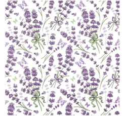 Sale HOME FASHION Serviette "Lavender Love"